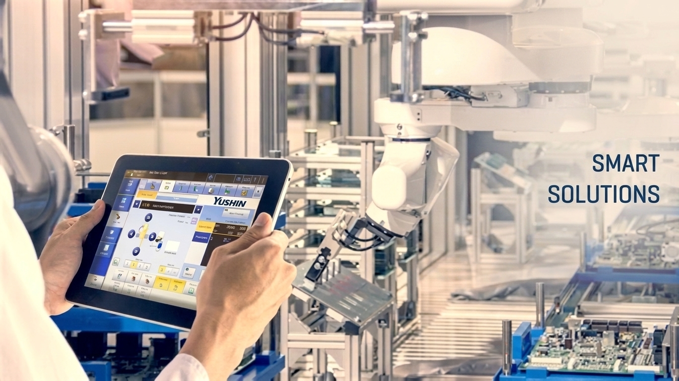 Smart solutions with tablet control interface for industrial automation